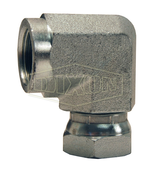 90° Female NPTF x Female NPSM Swivel Nut Elbow